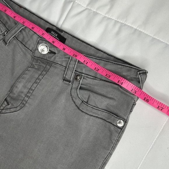 True Religion Womens Halle Mid-Rise Super Skinny Jeans Size 30 Gray 5 Pockets - Picture 5 of 9